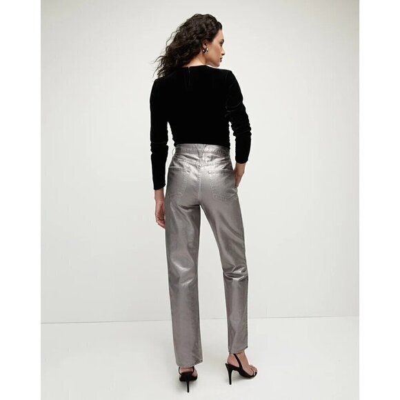 Veronica Beard Pelona Stretch Velvet Top Size 12 Black Ruched V-Neck - Picture 15 of 16